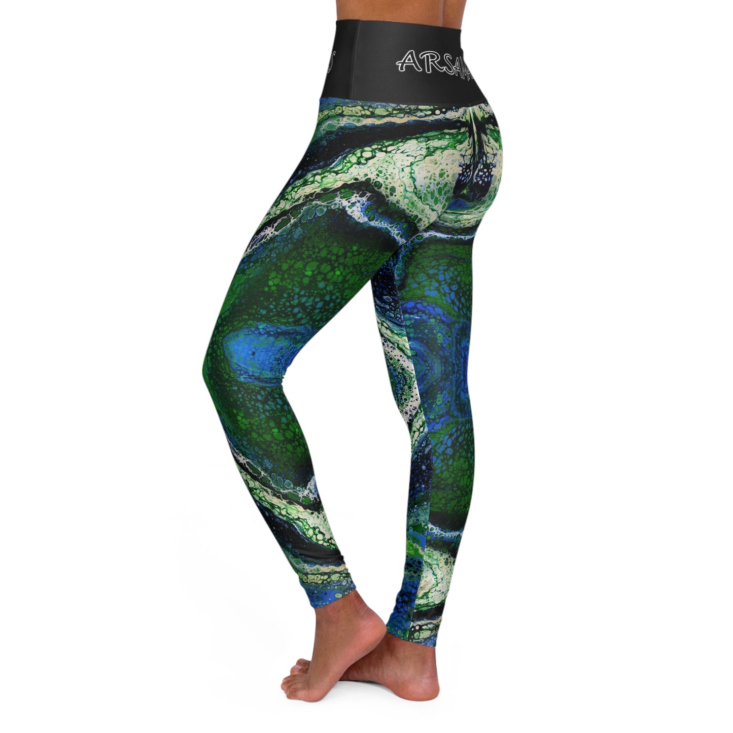 "Feline" High-Waisted Yoga Leggings