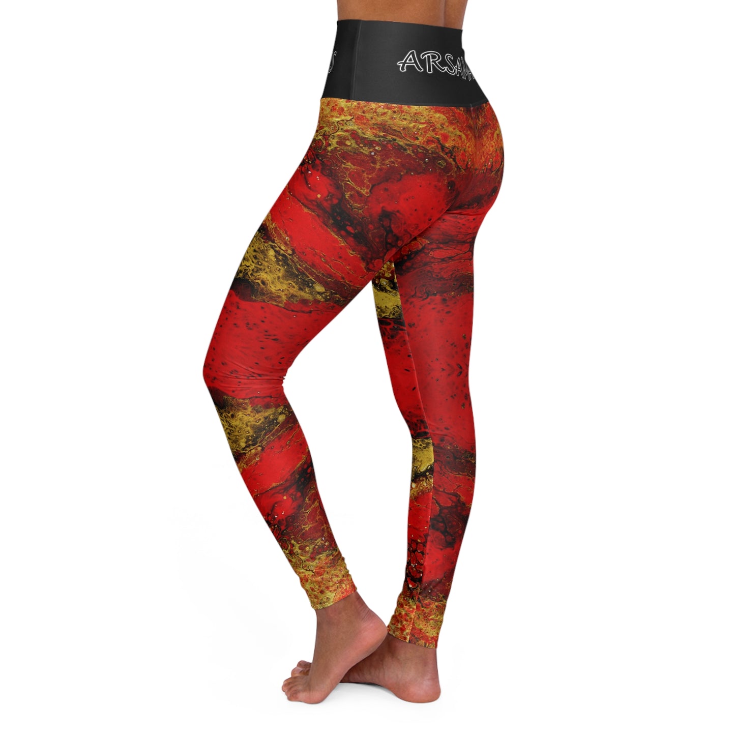 "Grimace" High-Waisted Yoga Leggings