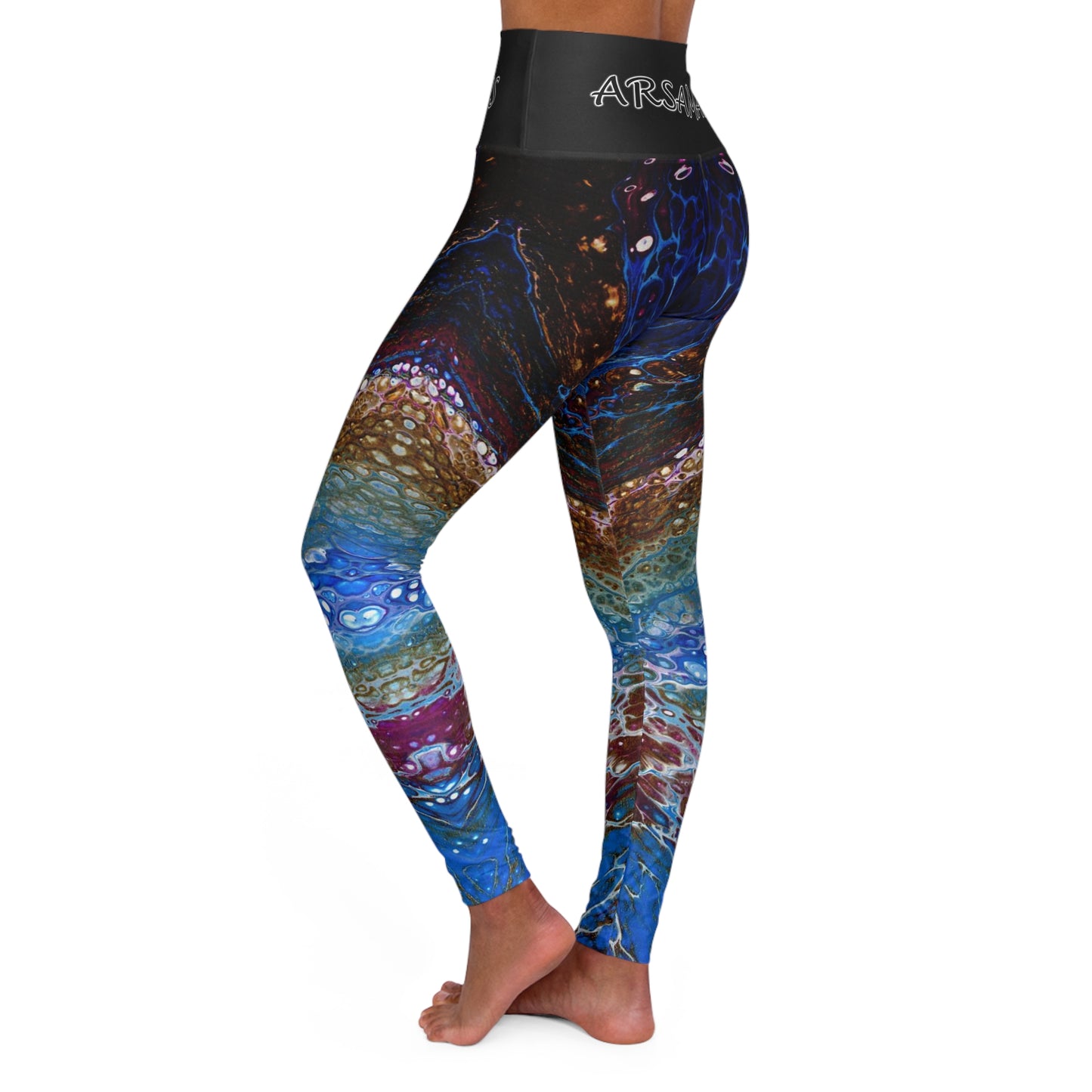 "AquaMar" High-Waisted Yoga Leggings