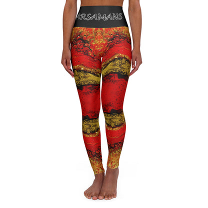 "Grimace" High-Waisted Yoga Leggings