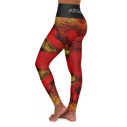 "Grimace" High-Waisted Yoga Leggings