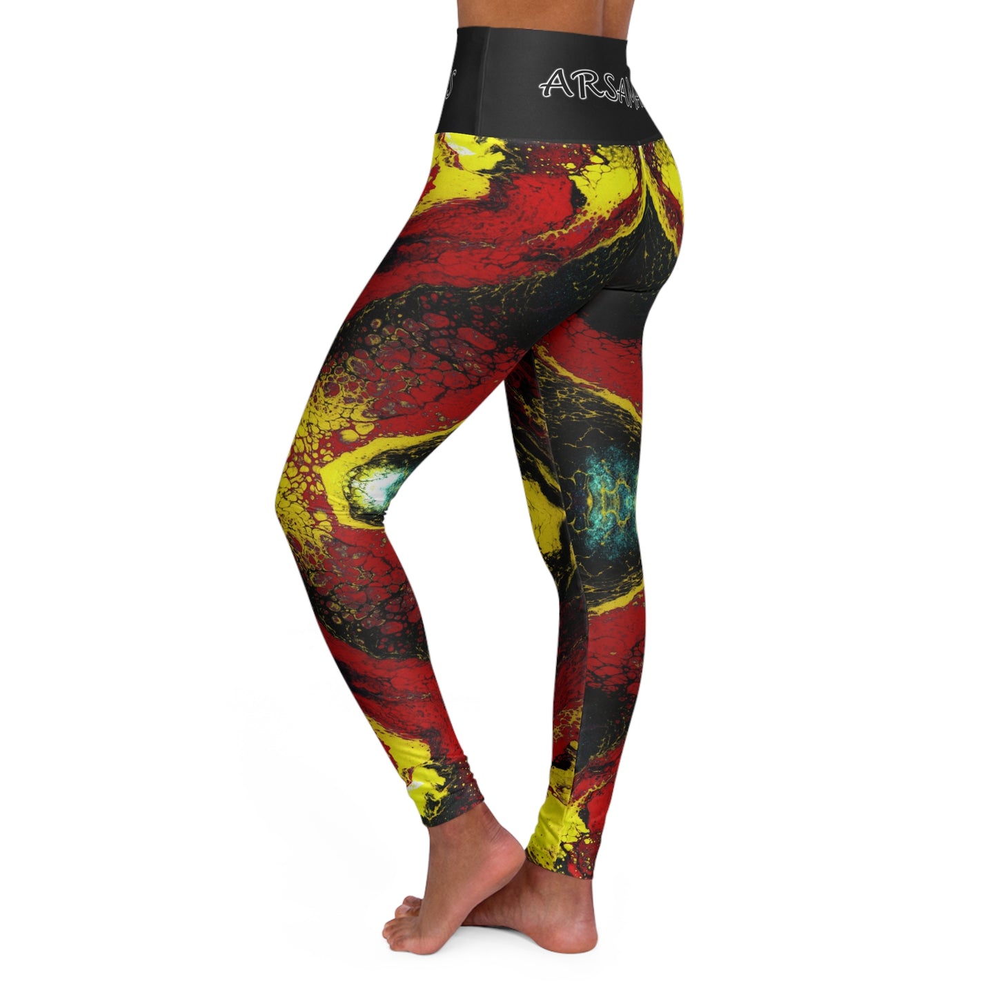 "Mothra" High-Waisted Yoga Leggings