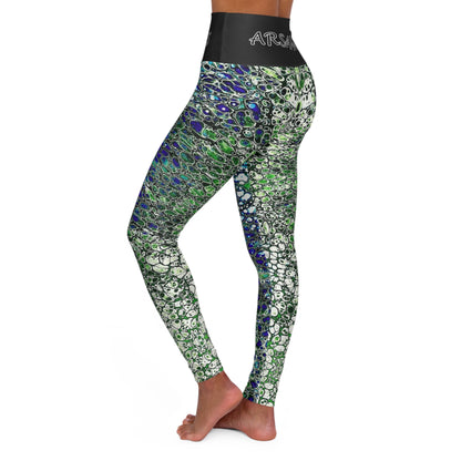 "Algae" High-Waisted Yoga Leggings