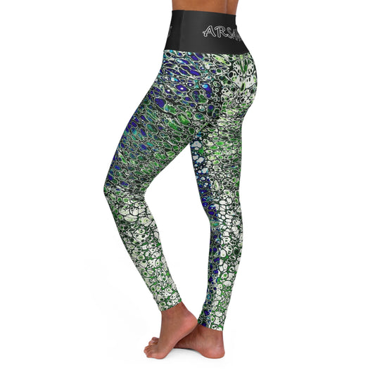 "Algae" High-Waisted Yoga Leggings