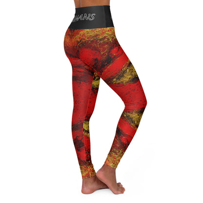 "Grimace" High-Waisted Yoga Leggings