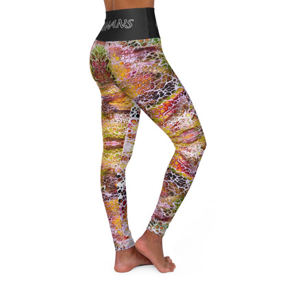 "Fall" High-Waisted Yoga Leggings