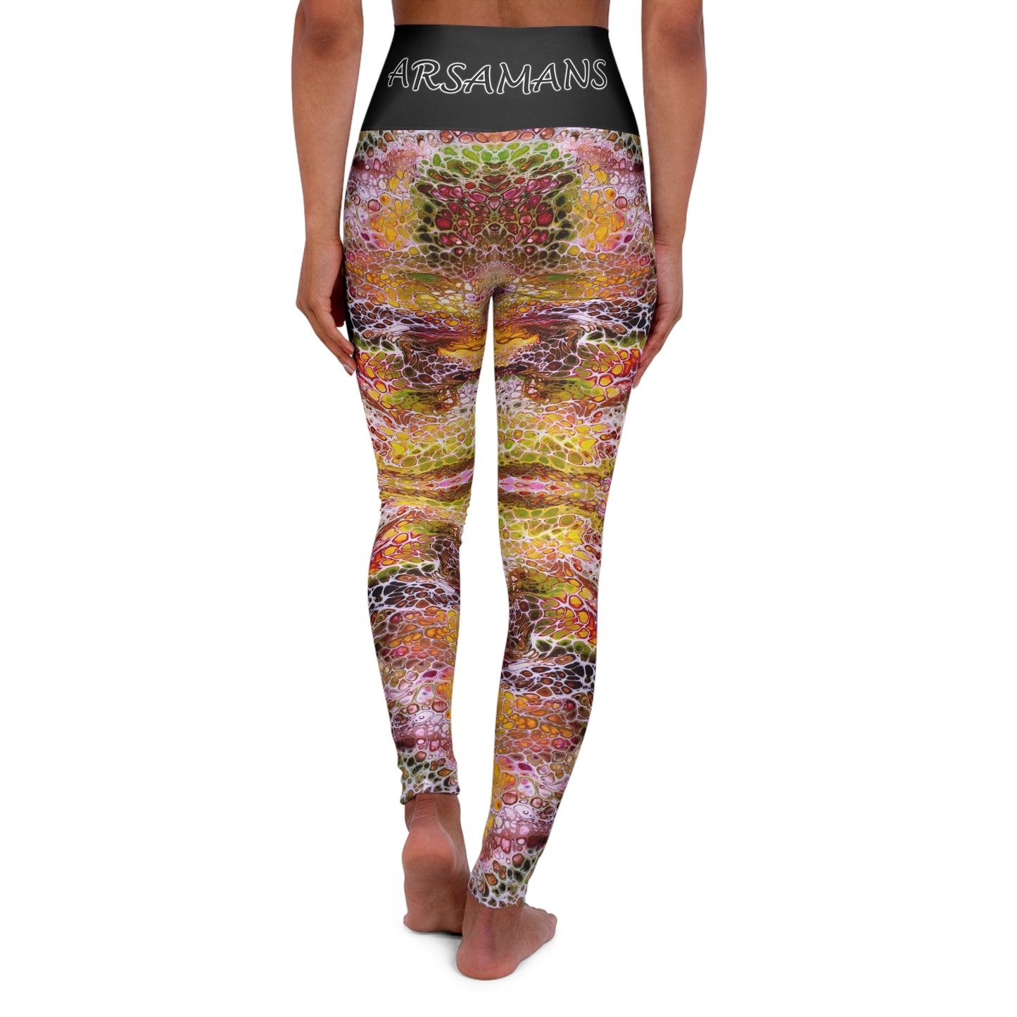 "Fall" High-Waisted Yoga Leggings