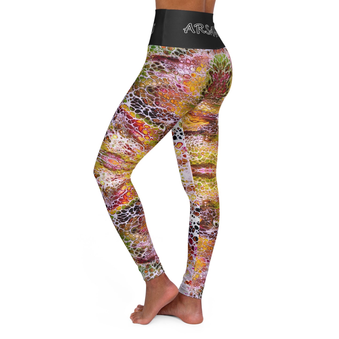 "Fall" High-Waisted Yoga Leggings