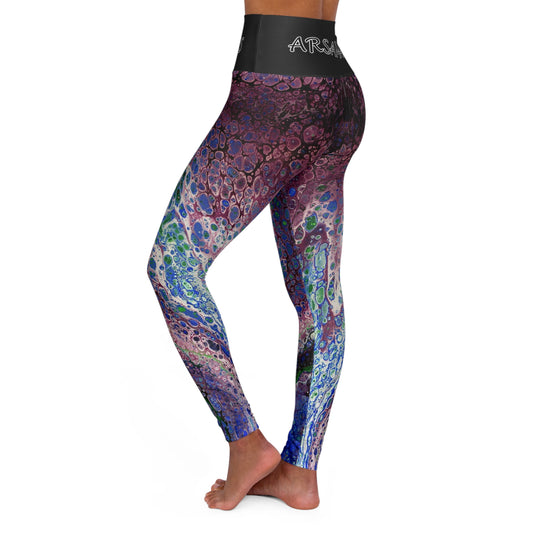 "BurgunThee" High-Waisted Yoga Leggings