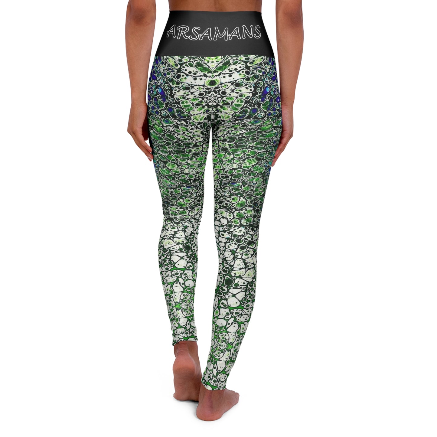 "Algae" High-Waisted Yoga Leggings