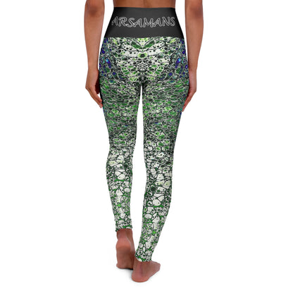 "Algae" High-Waisted Yoga Leggings