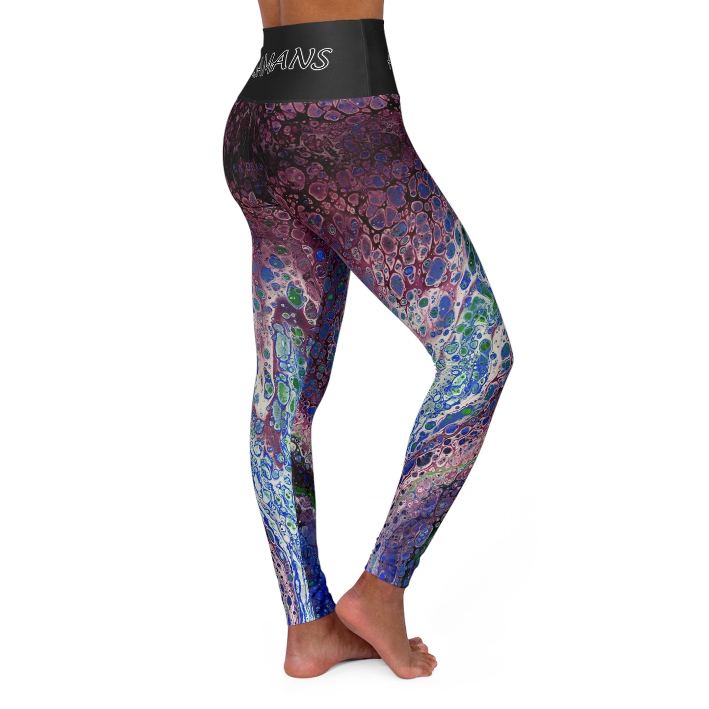 "BurgunThee" High-Waisted Yoga Leggings