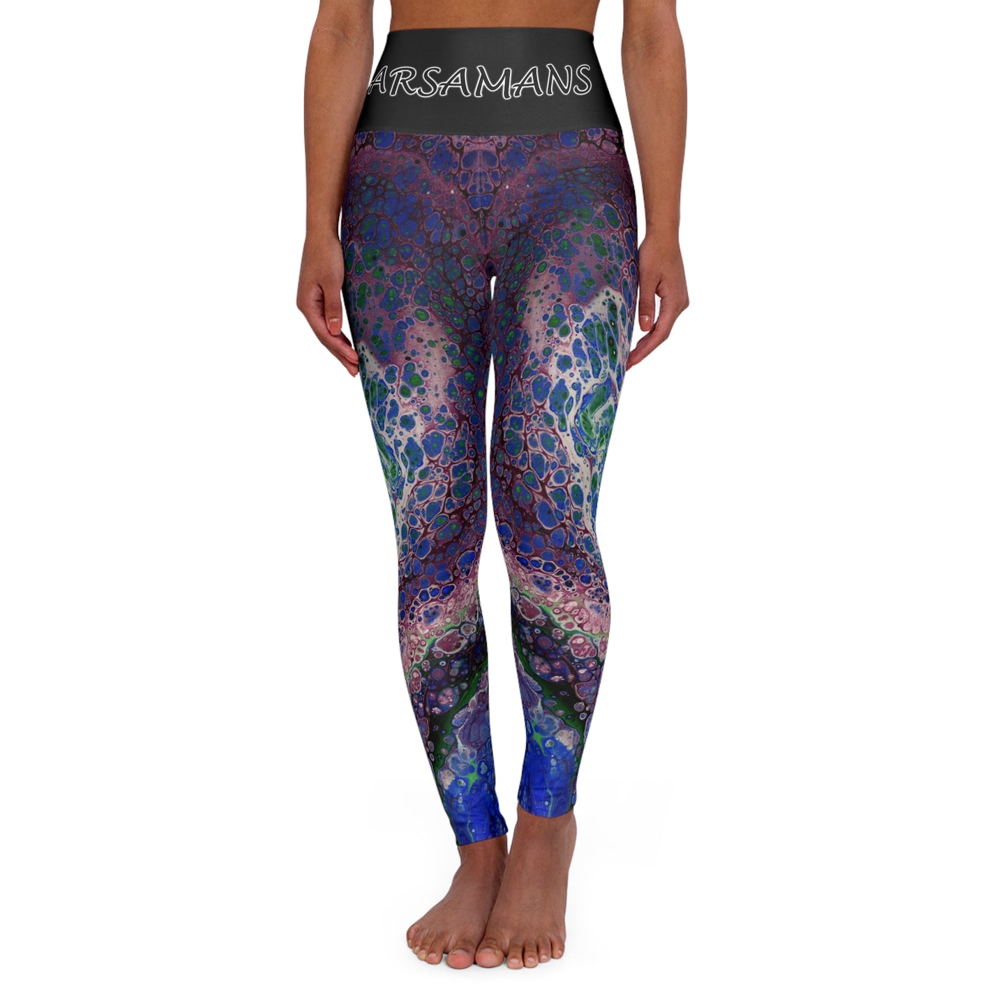 "BurgunThee" High-Waisted Yoga Leggings