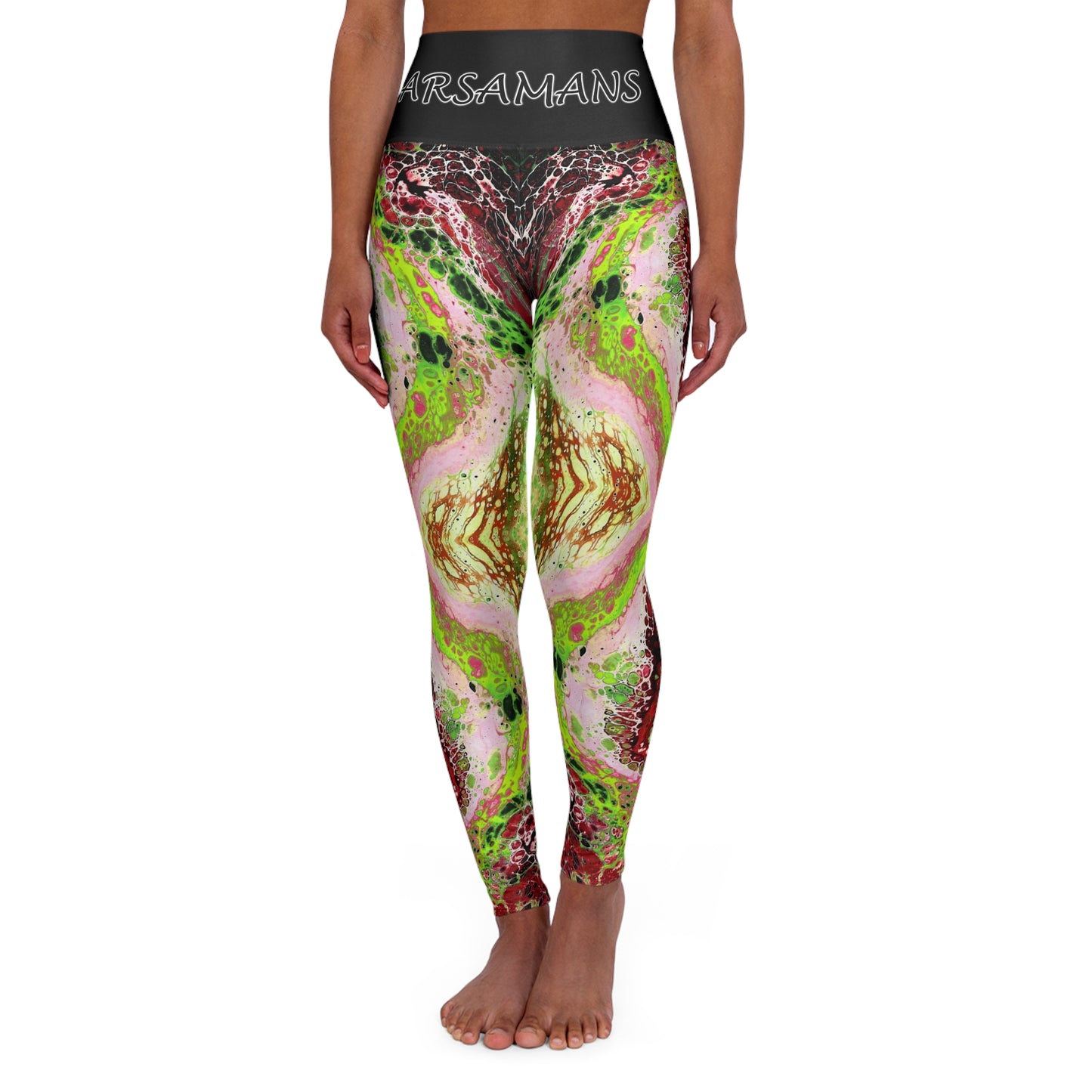 "Jolt" High-Waisted Yoga Leggings
