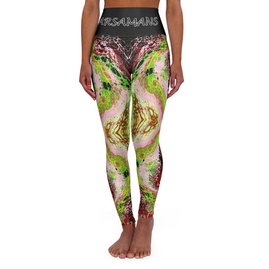 "Jolt" High-Waisted Yoga Leggings