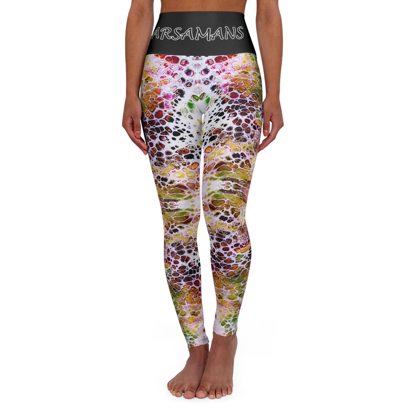 "Fall" High-Waisted Yoga Leggings