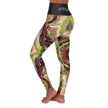 "Jolt" High-Waisted Yoga Leggings