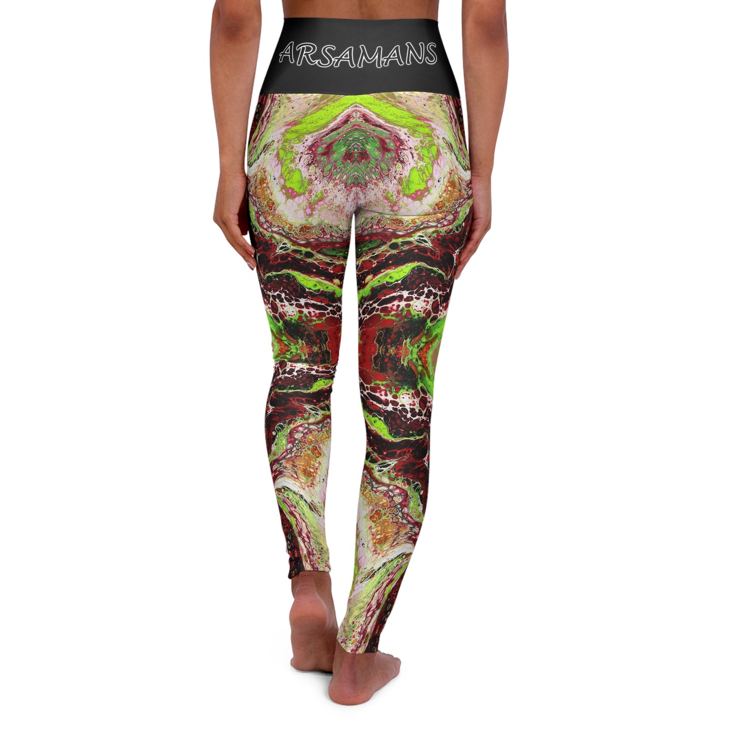 "Jolt" High-Waisted Yoga Leggings